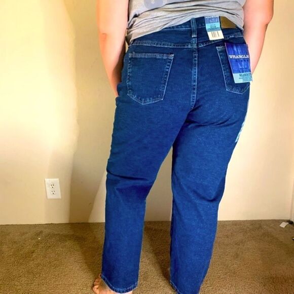 Nwt VINTAGE Wrangler Mom Jeans high rise straight leg - Picture 1 of 4